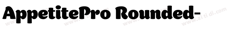 AppetitePro Rounded字体转换